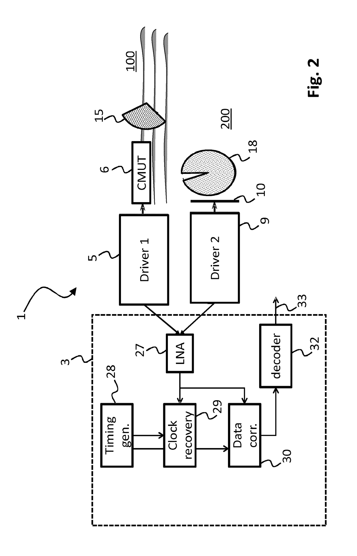 Communication device and system for performing data communication using a human or animal body as transmission medium