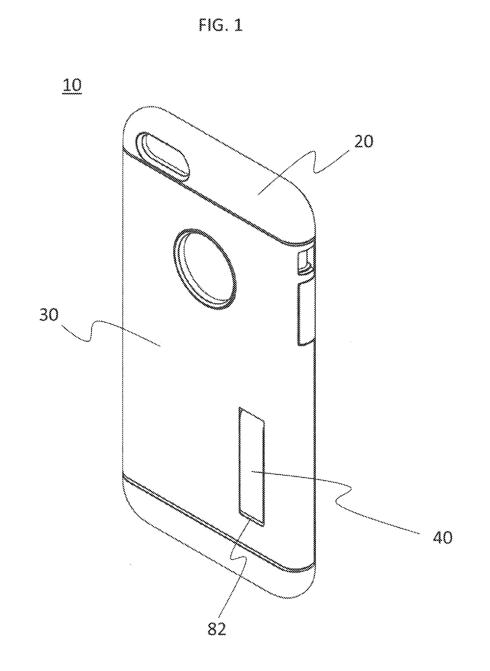 Case having standing leg for electronic devices