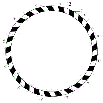 A traffic safety facility and design method for a roundabout at an urban-rural junction