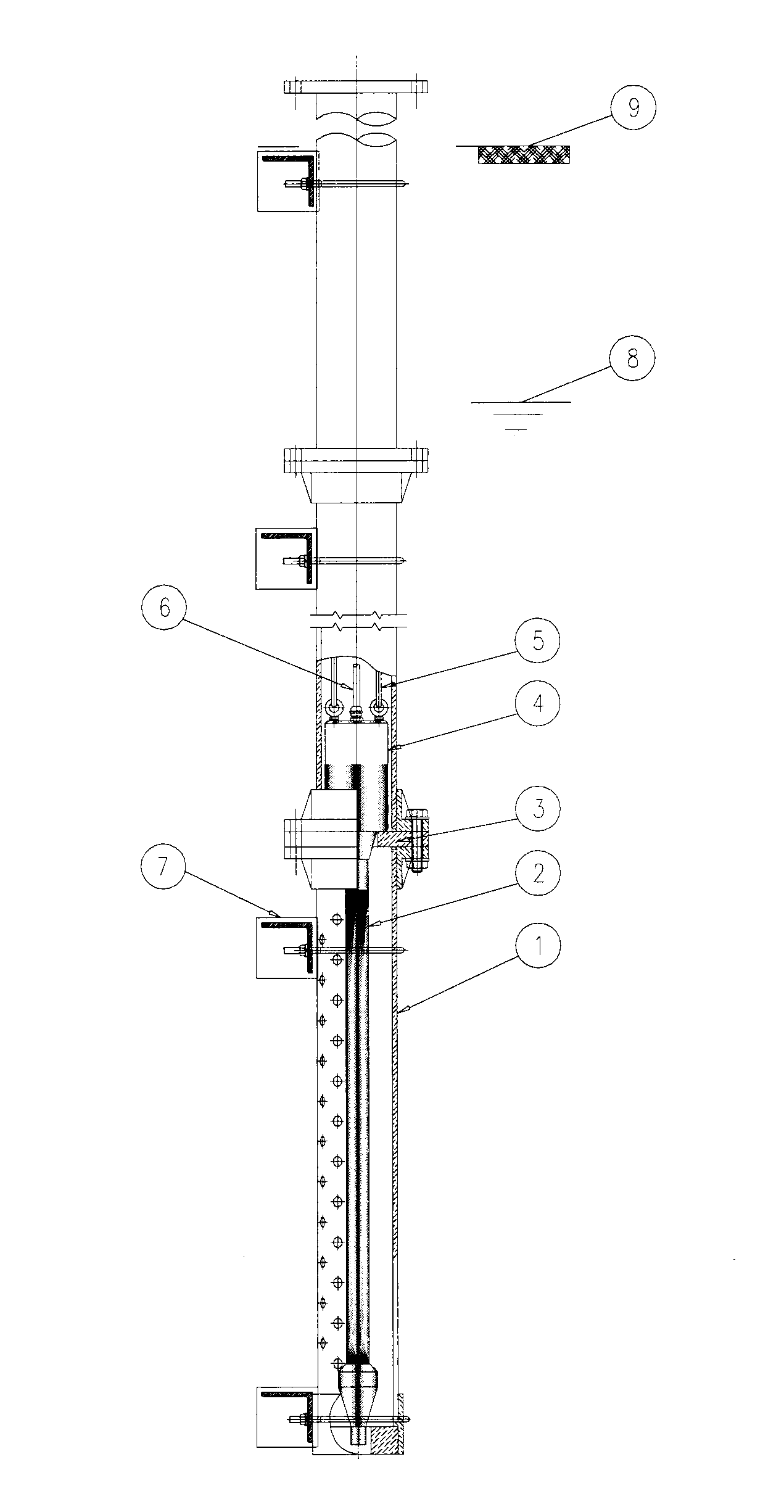 Buoyant suspension type impressed current cathodic protection device