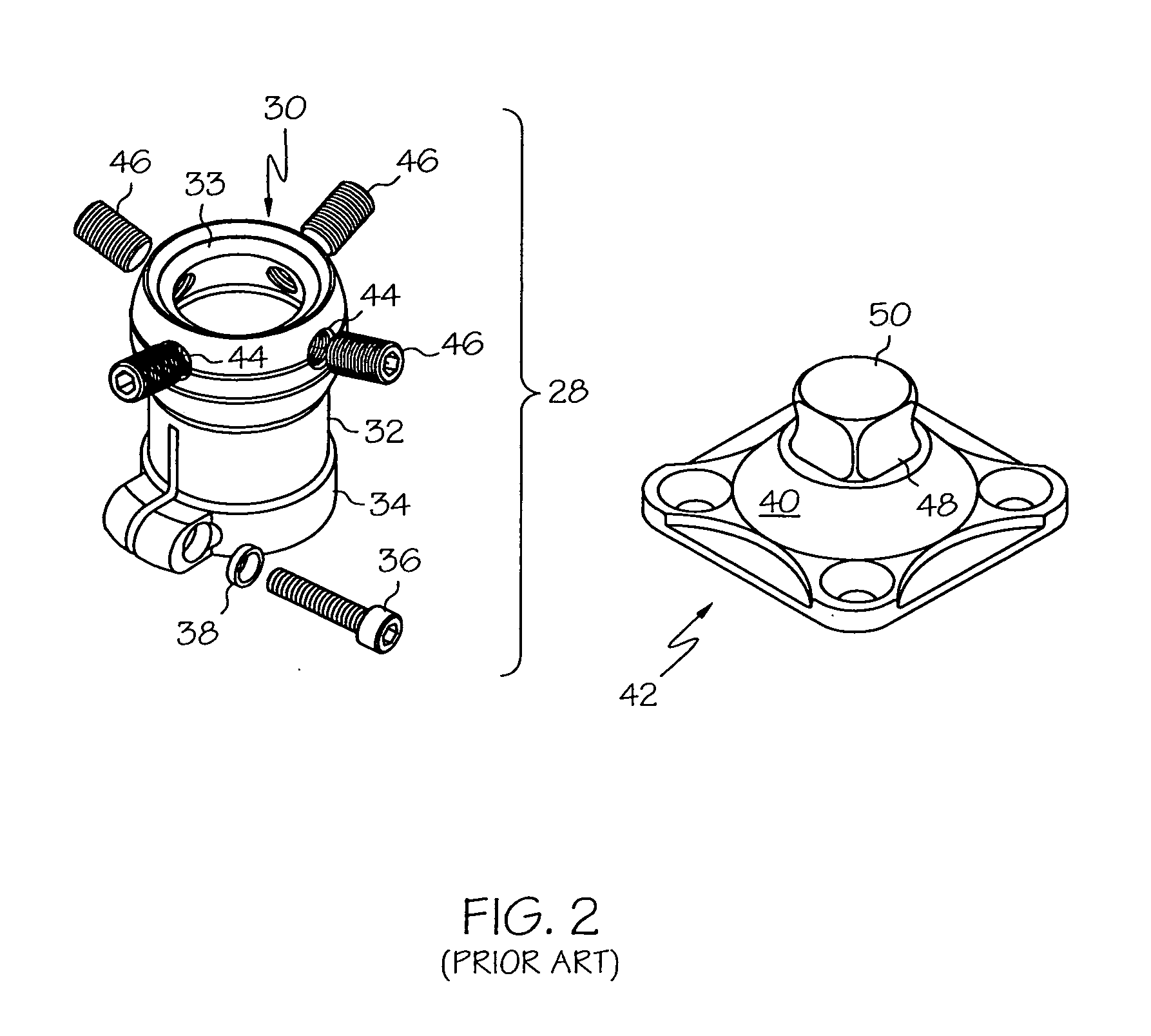 Prosthetic annular coupling socket adaptor with adjustable clamp