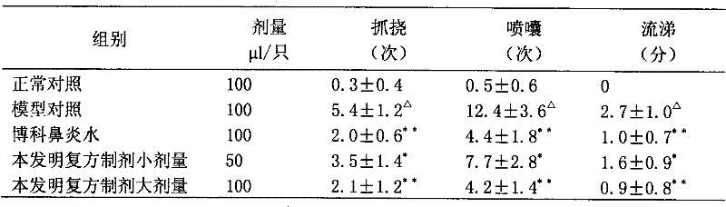 Traditional Chinese medicine compound preparation for treating rhinitis and nasosinusitis and preparation process thereof