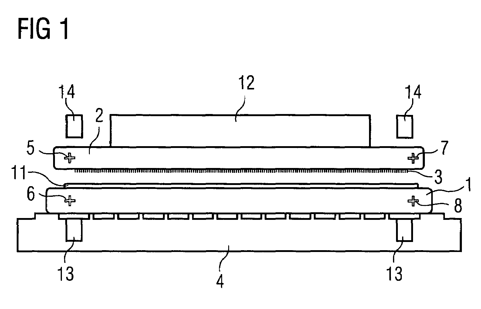 Arrangement for transferring information/structures to wafers