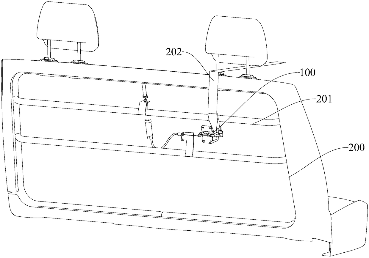 Backrest locking mechanism and vehicle