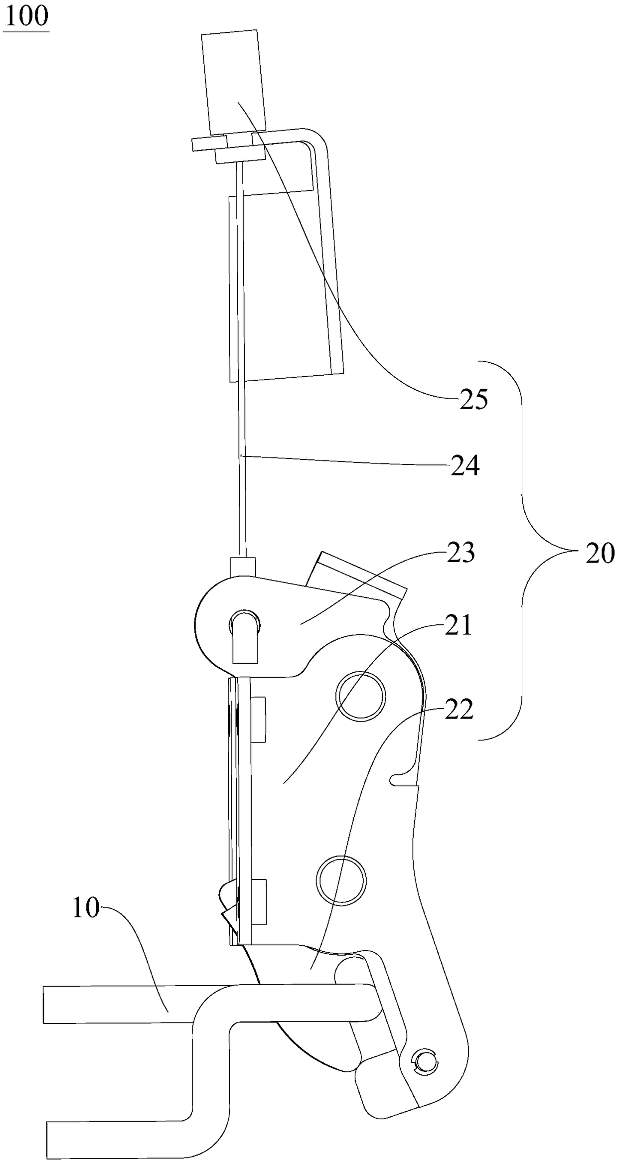 Backrest locking mechanism and vehicle