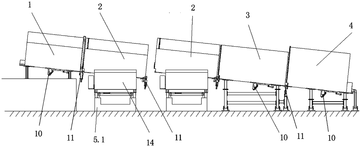 Automatic sorting method of customized furniture plate element vertical placement transmission