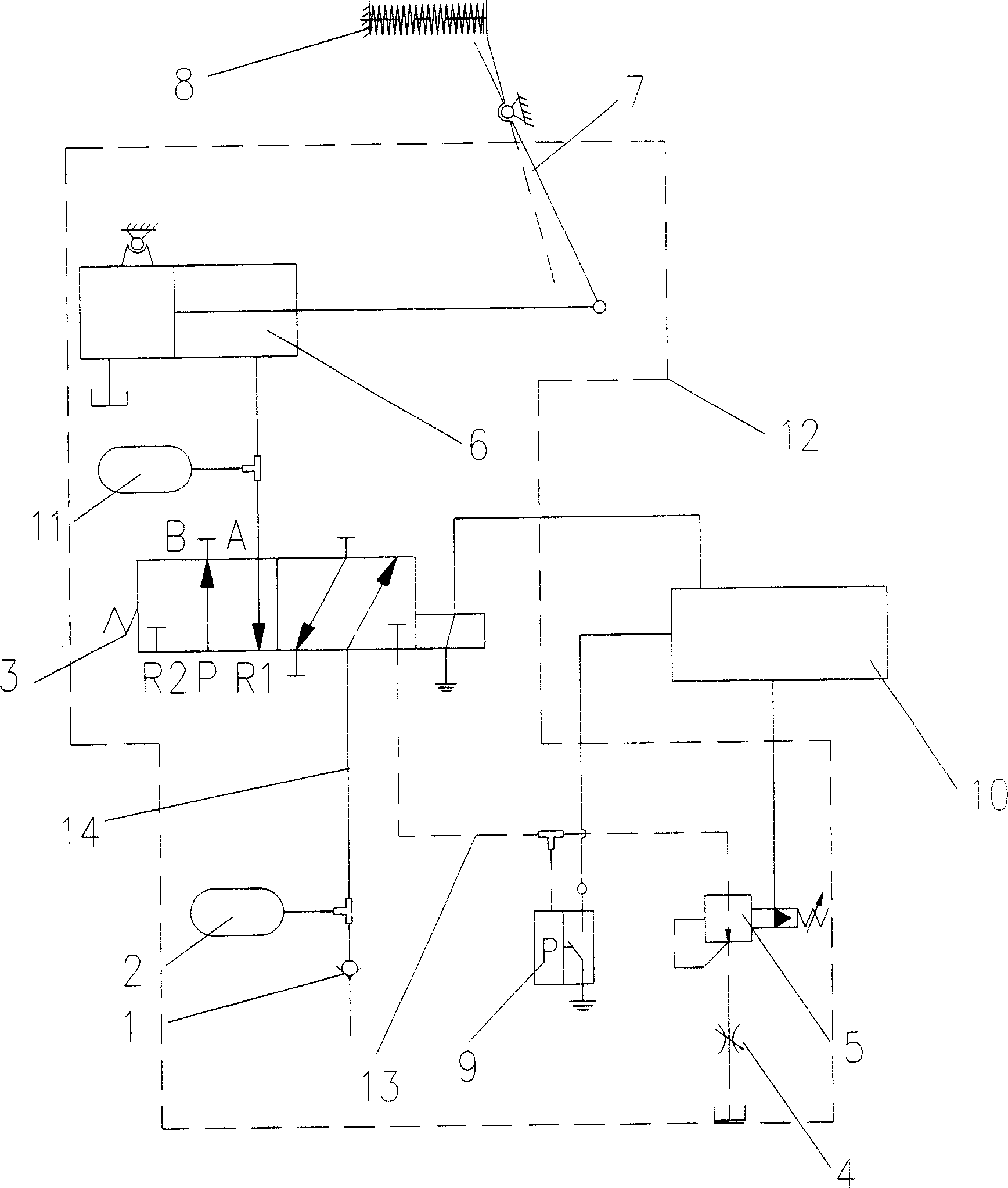 Clutching method and device for vehicle motor and electric generator