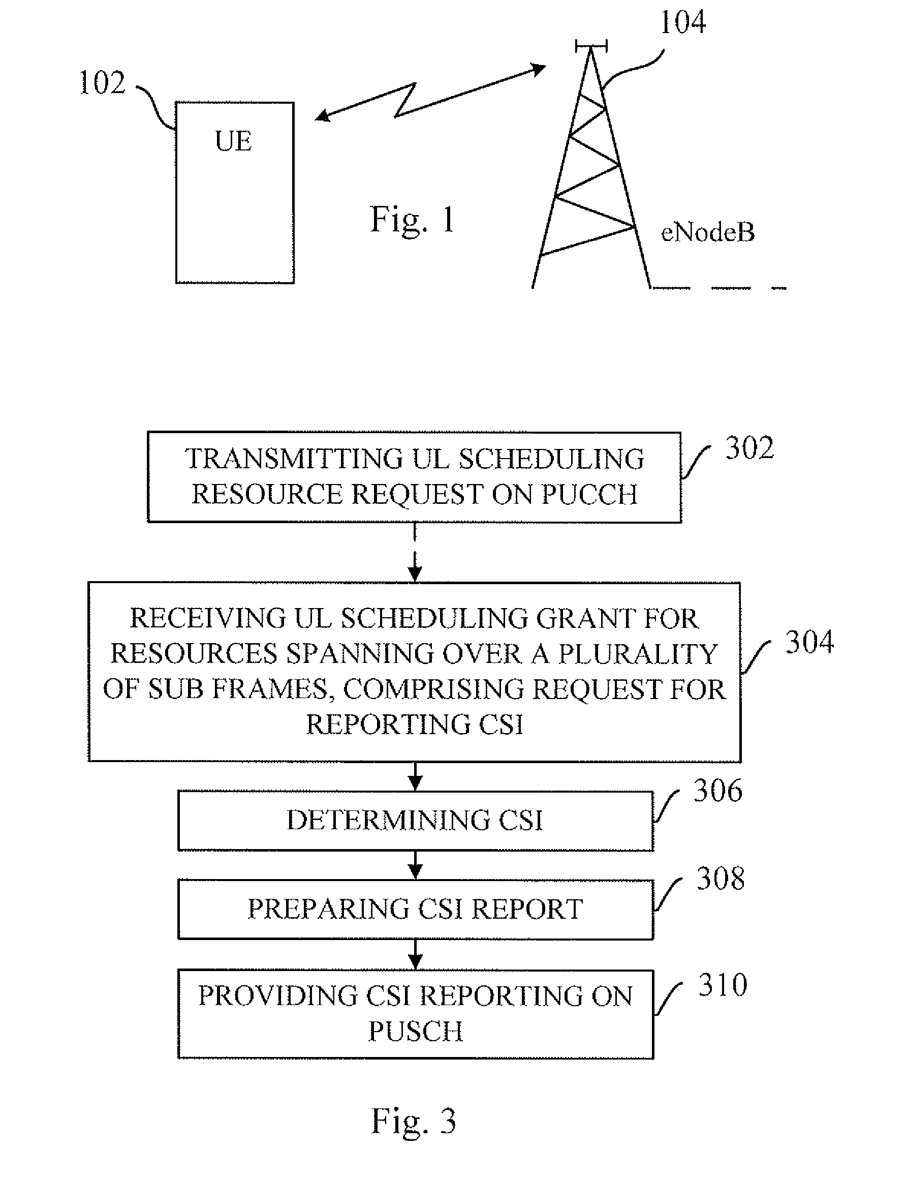 Method and apparatus for transmitting CSI on the PUSCH in an LTE system