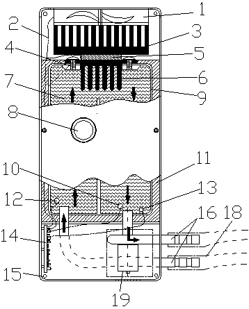 Intelligent temperature-control notebook cooler