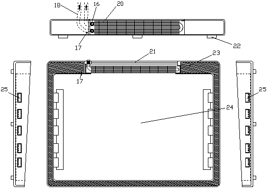 Intelligent temperature-control notebook cooler