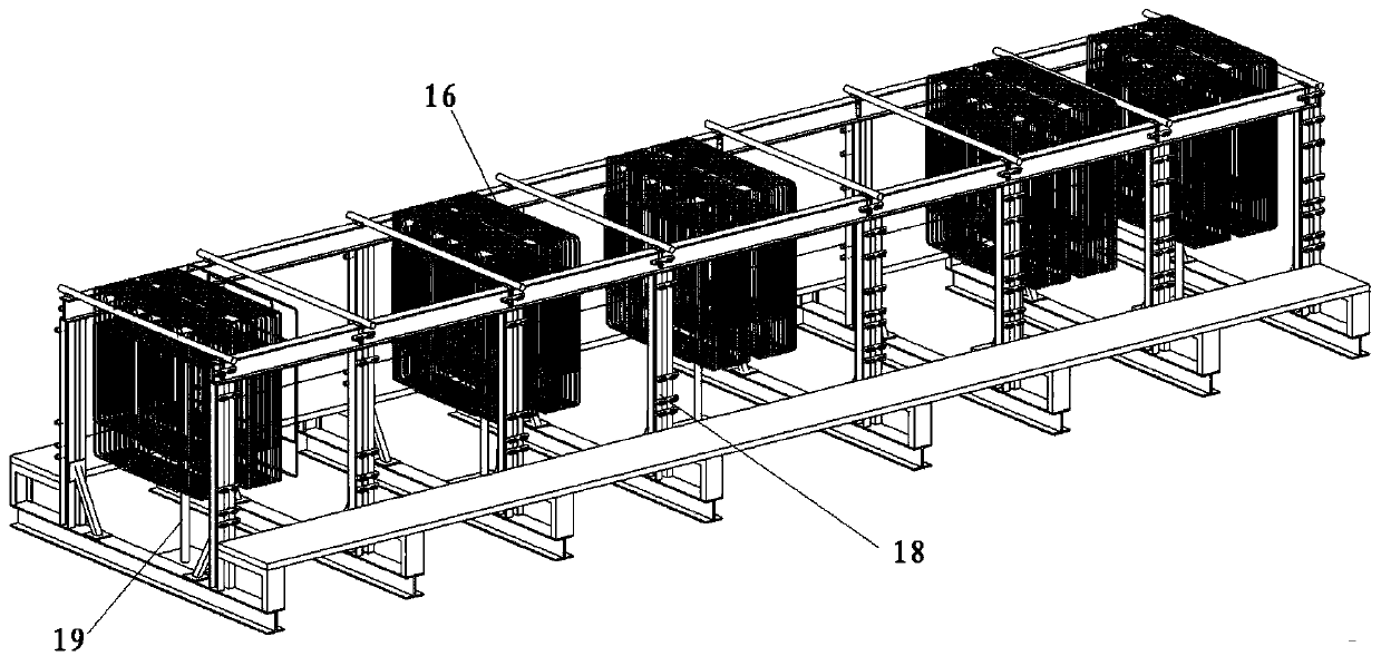 An operating mechanism and method for forming a steel cage with a protective layer