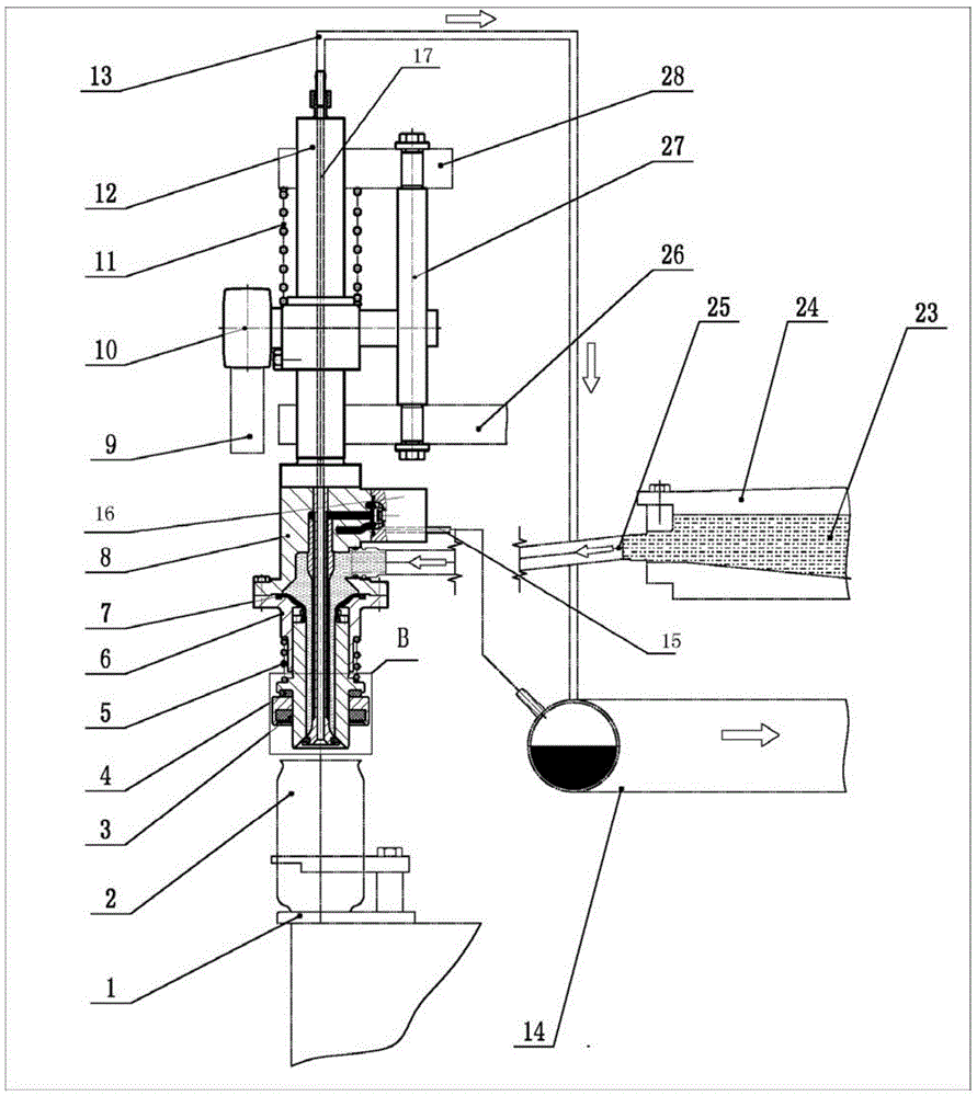 A hot filling valve