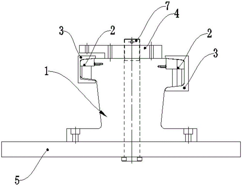 Steel channel punching die