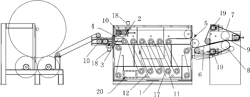 Continuous loose fiber cleaning machine