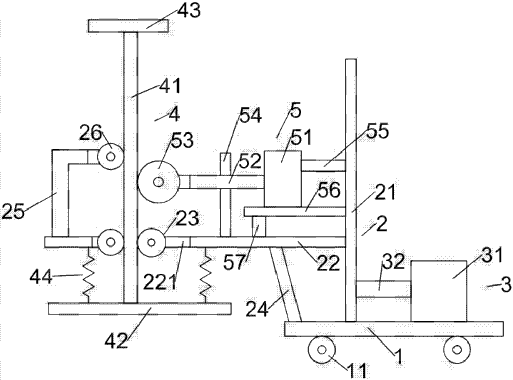 Efficient tamping equipment for electric power engineering construction