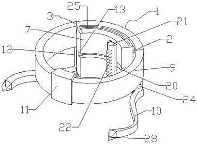 Abdomen protection device for pregnant woman