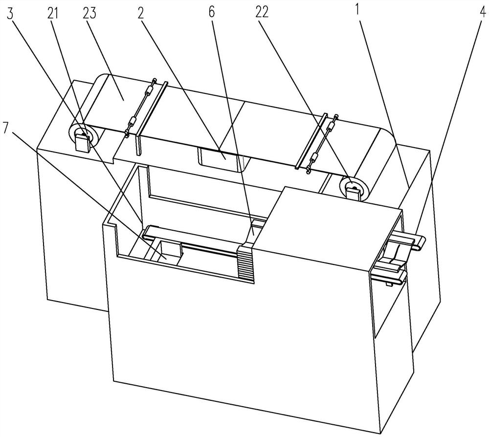 Mask covering film placing device