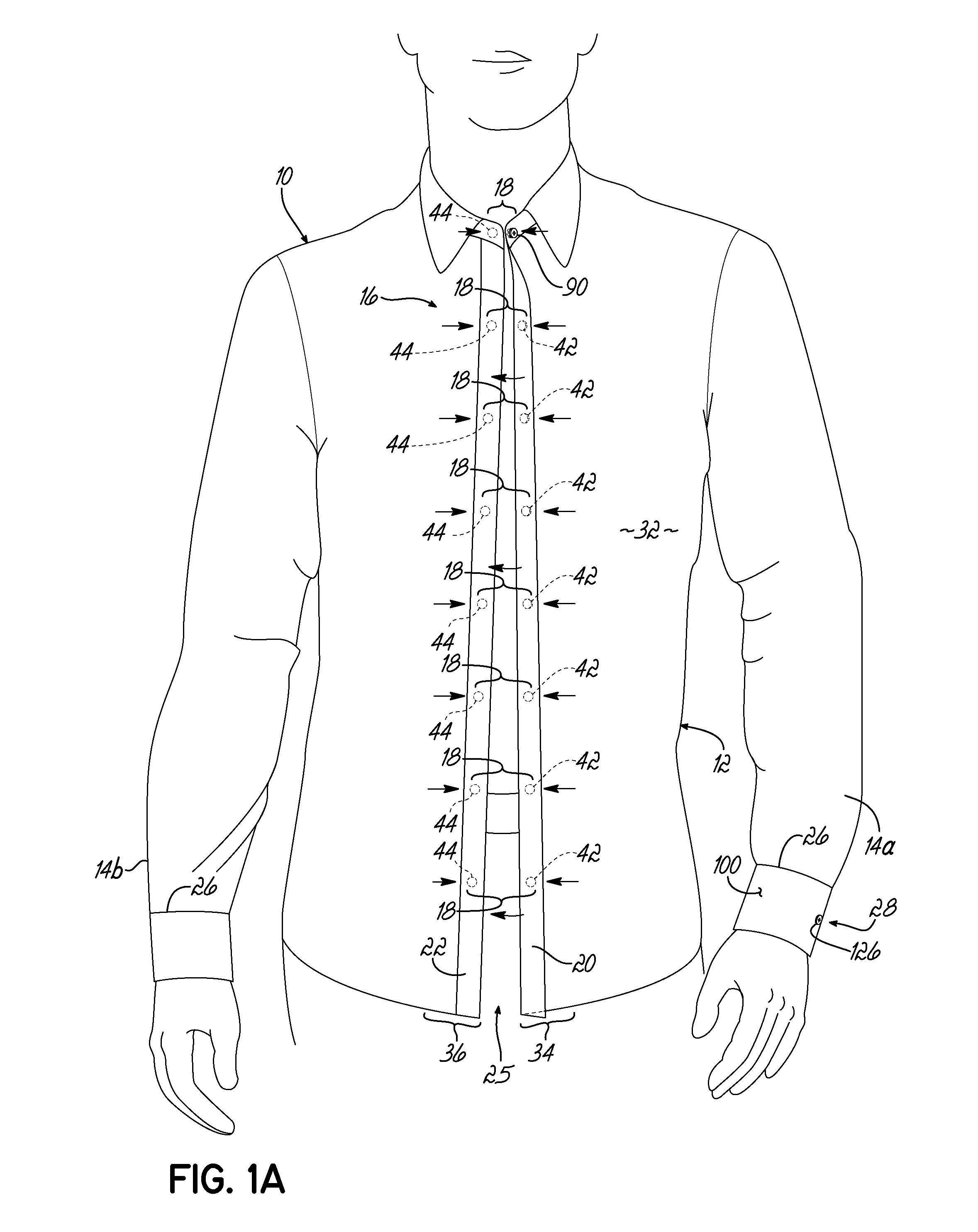 Article Of Clothing Having At Least One Magnetic Fastening Assembly