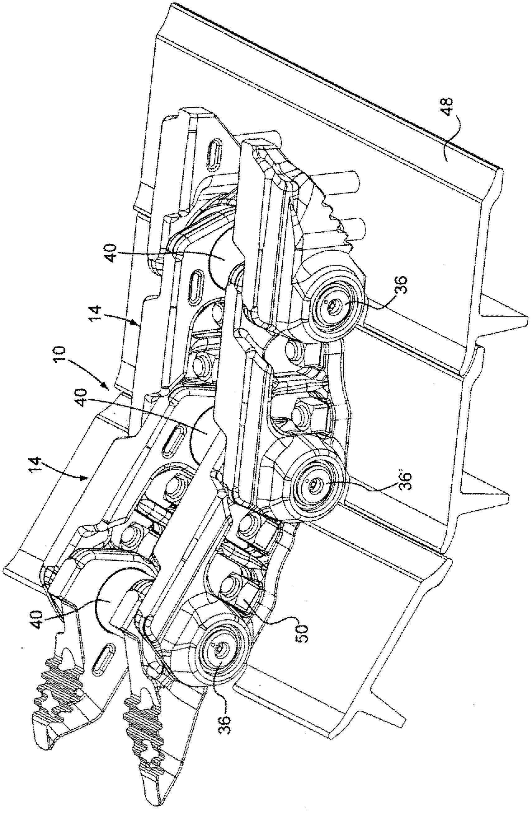 Track with rotating bushings for track-type vehicles with improved sliding bearing