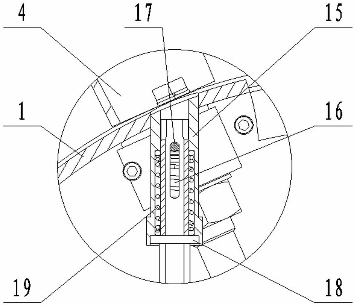 Axial flow ventilator capable of synchronously adjusting blades