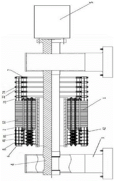 Mechanical model device for rotor of motor