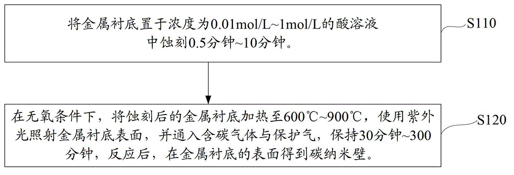 Carbon nanowall and graphene nanoribbon preparation method