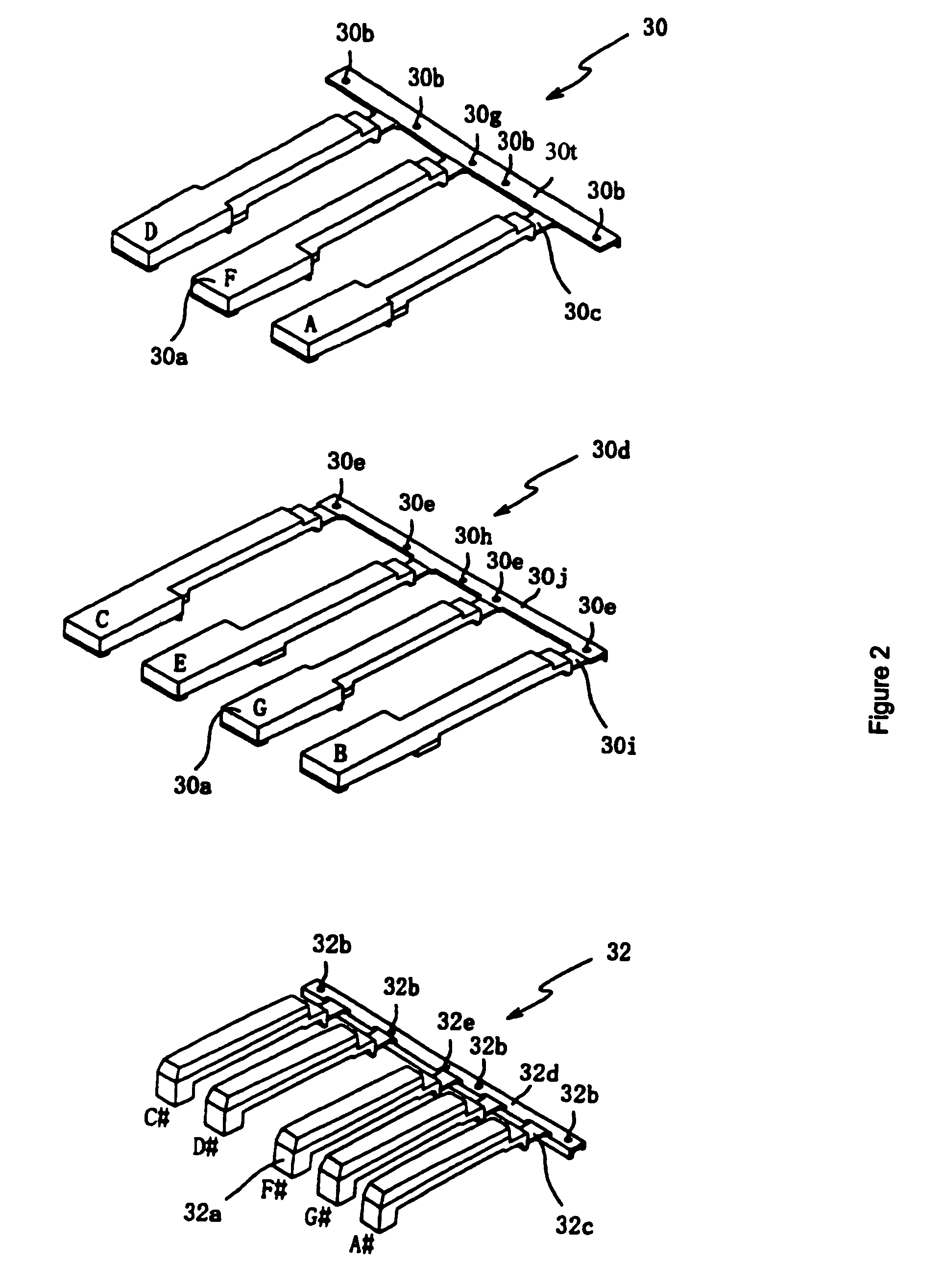 Compact keyboard apparatus with accurate detection of key pressing speed