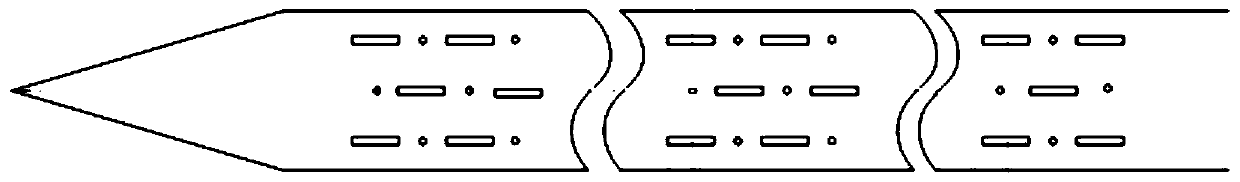 Drainage pipe used for drainage and reinforcement of existing expressway slope and its construction method