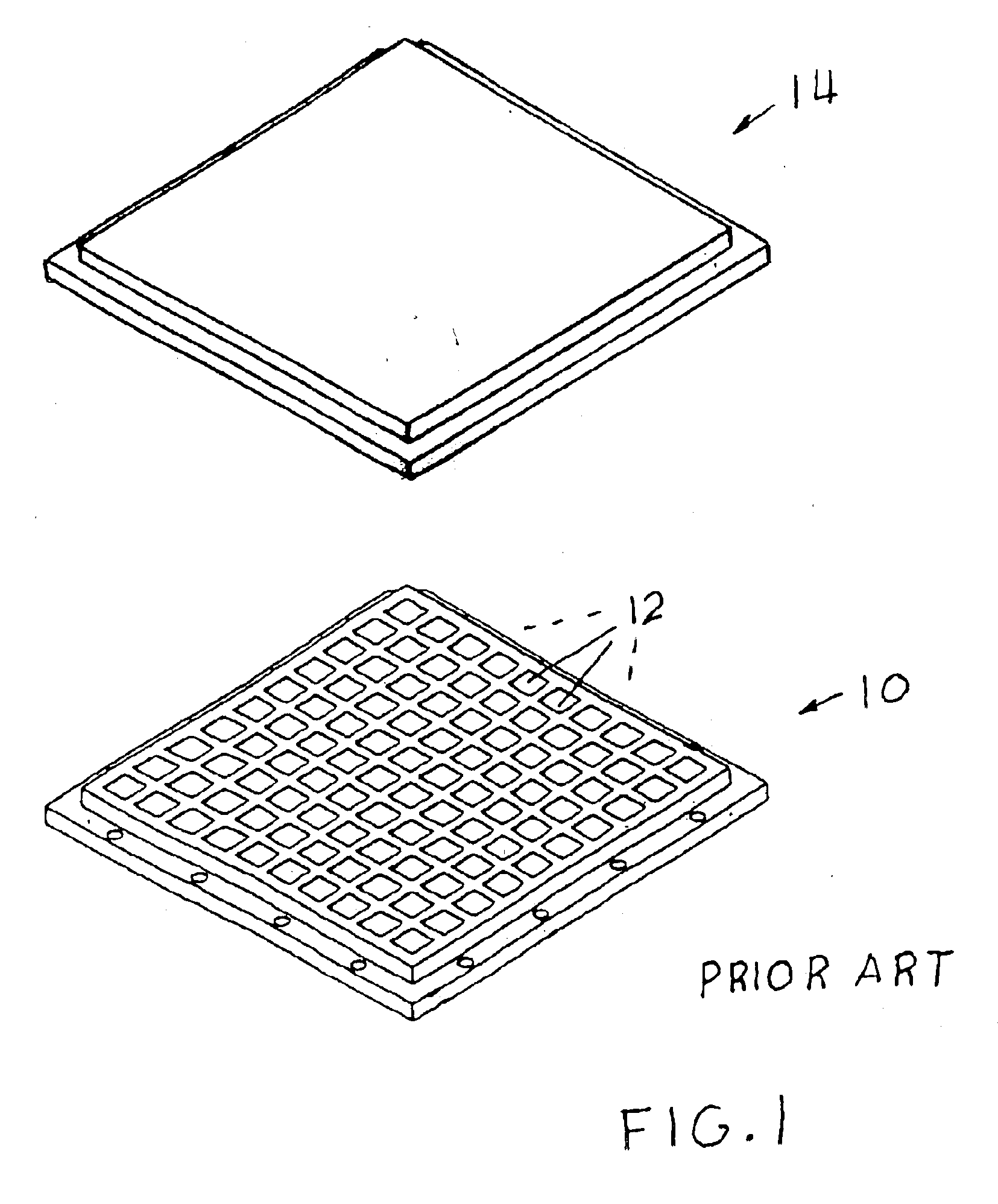 Open frame tray clip