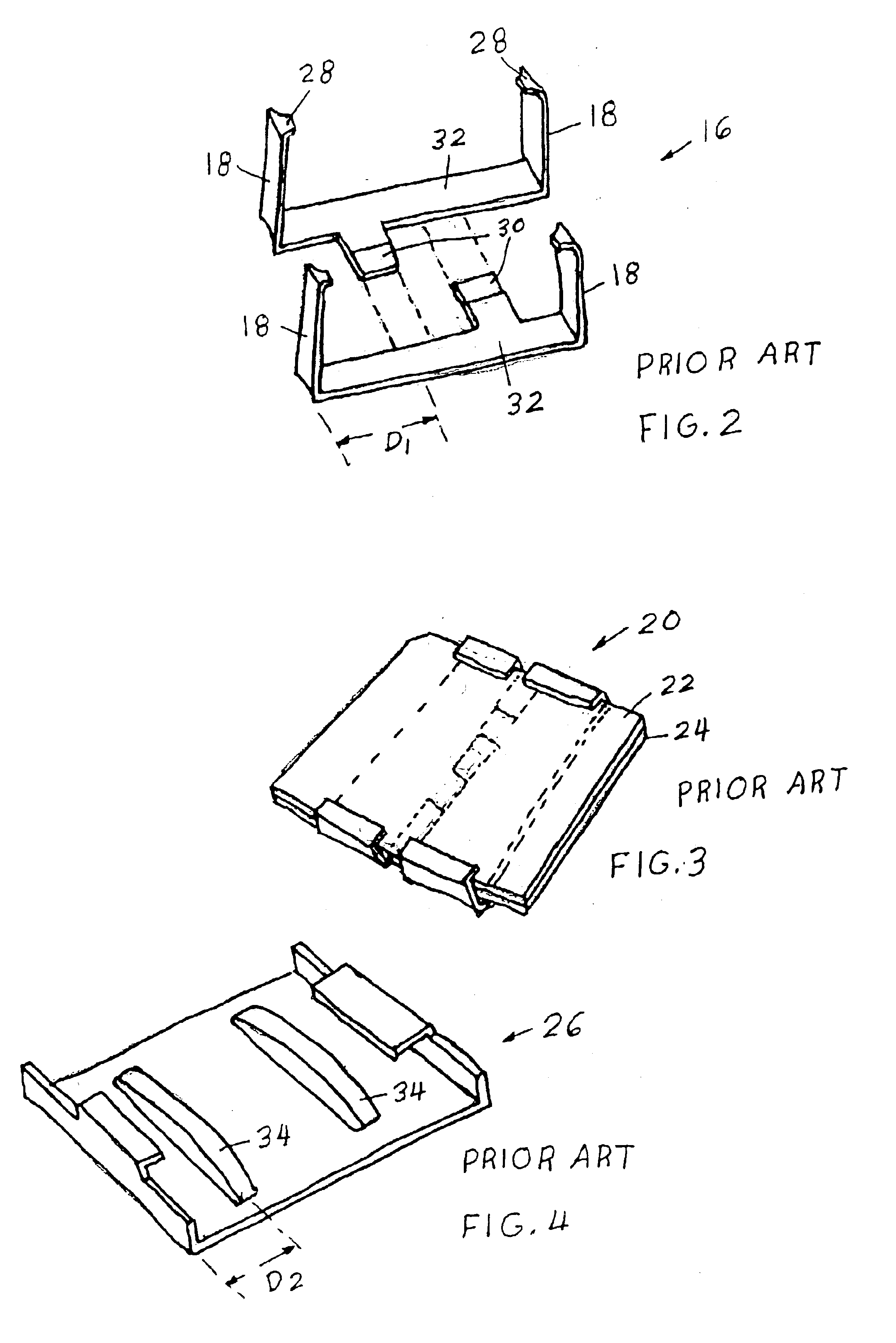 Open frame tray clip