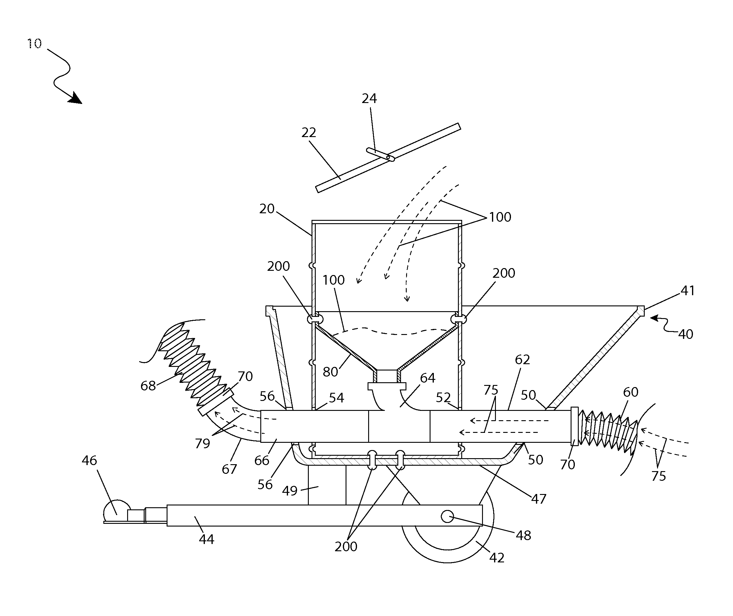 Deer feeder filling apparatus