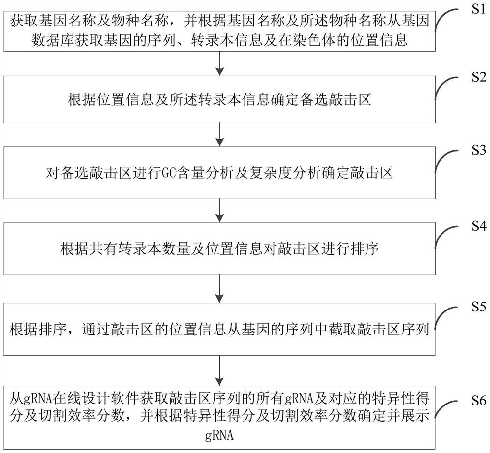 Automatic screening method, system and device for gene editing sites and storage medium