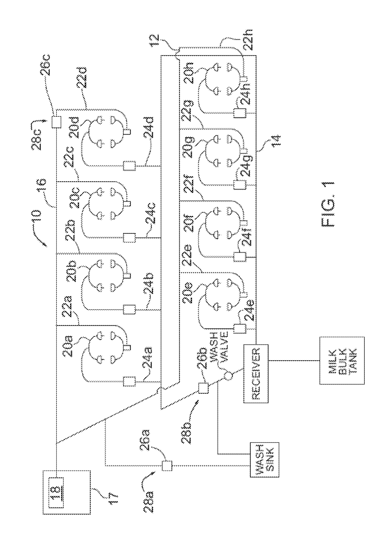 Dairy farm fluid line treatment