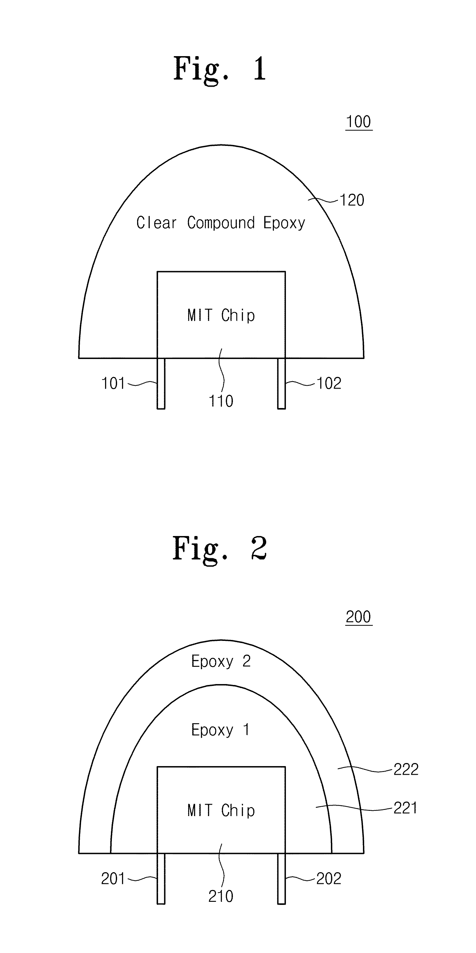 Metal-insulator transition (MIT) device molded by clear compound epoxy and fire detecting device including the mit device