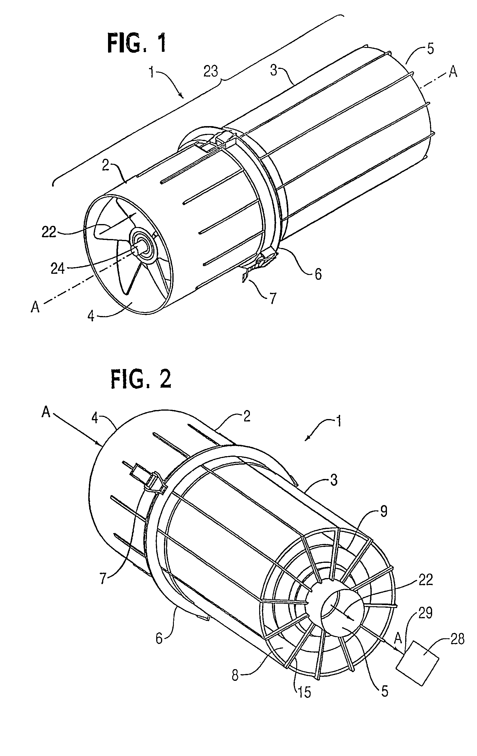 Powered air cleaning system and air cleaning method