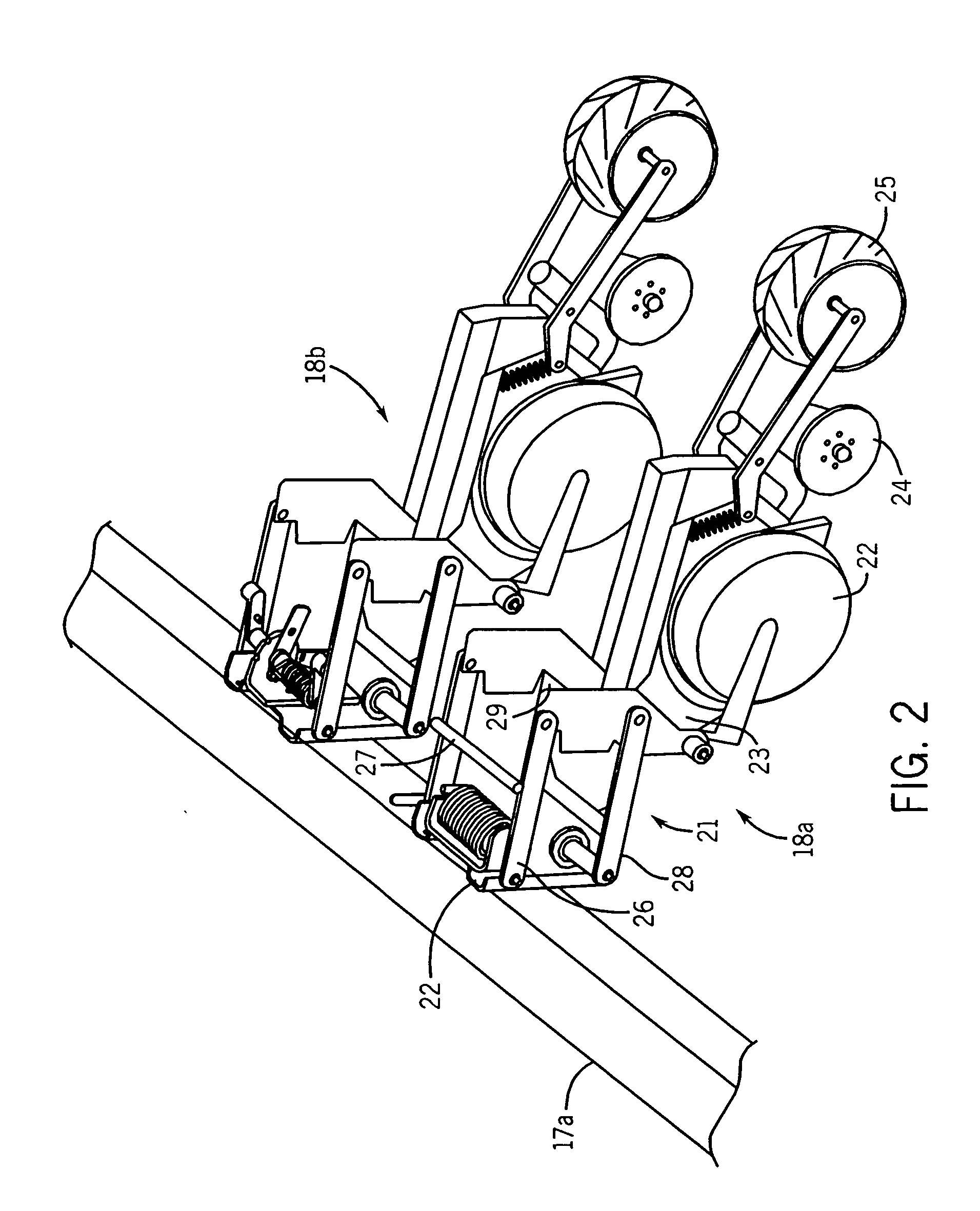 Row unit down pressure assembly