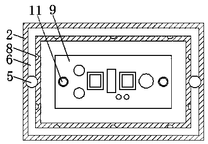 A sealing structure of led driving power supply