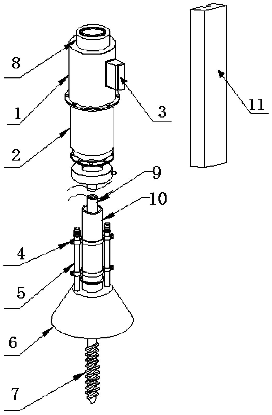 Drilling and hole-flushing integrated device for coal mine gas extraction