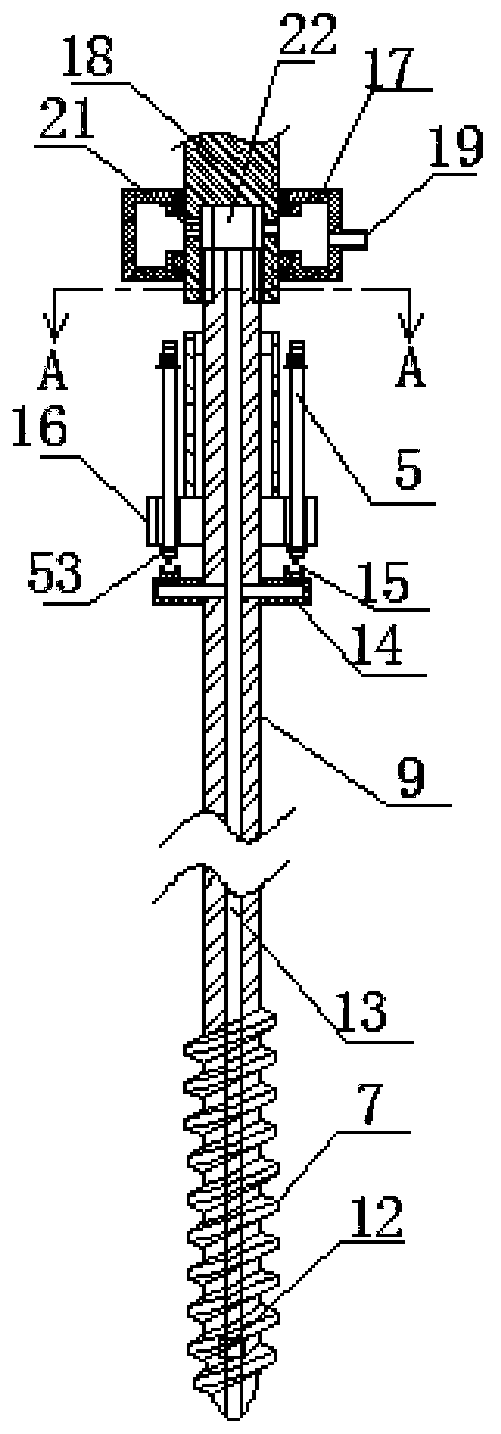 Drilling and hole-flushing integrated device for coal mine gas extraction