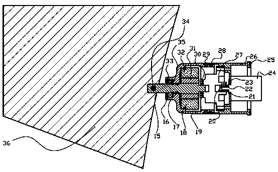 An integrated underwater steering gear device