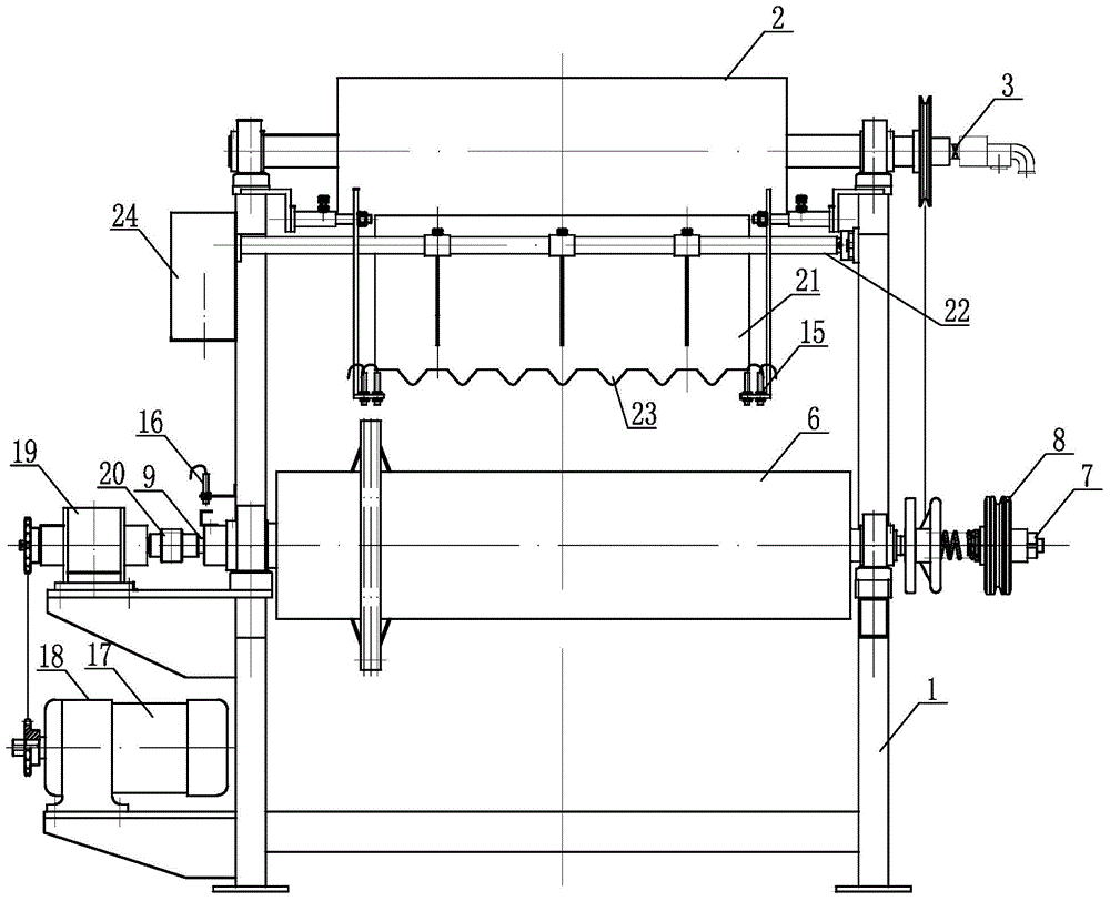 Full-automatic reclaimed rubber cooling film winding machine