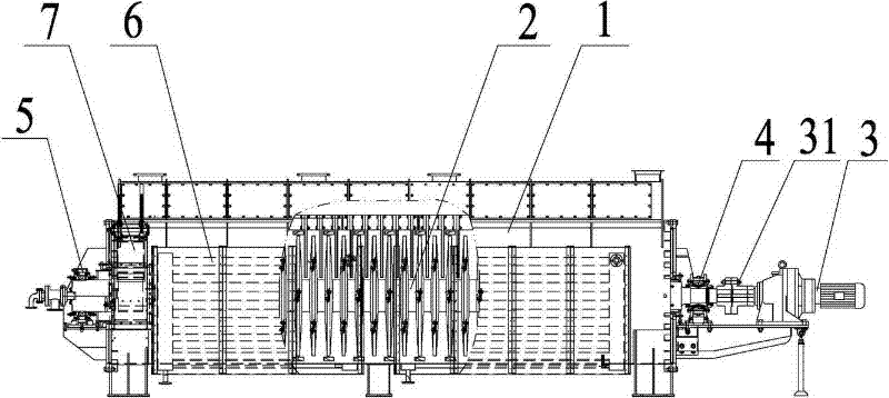 Disc type sludge dryer