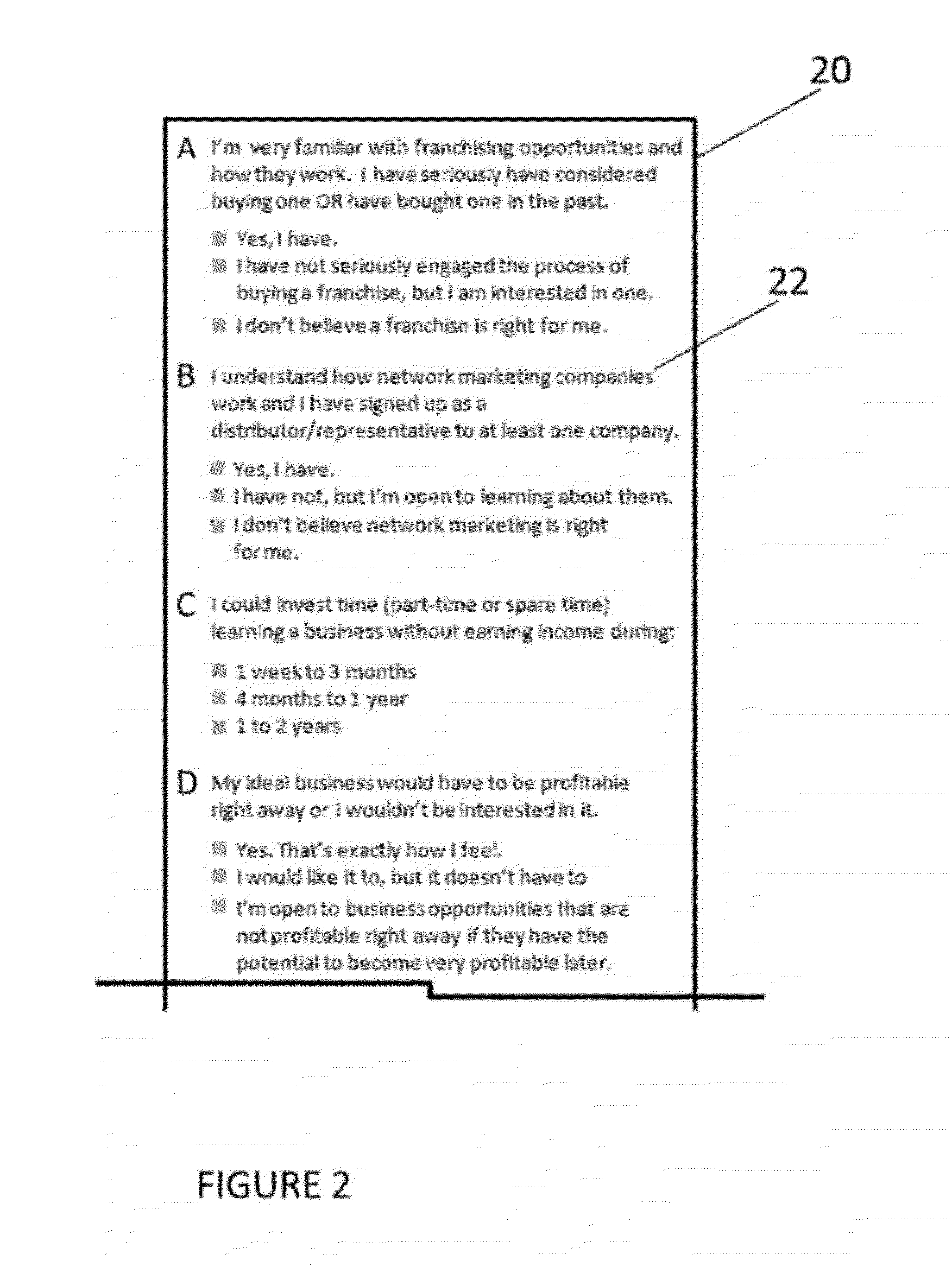 Process and system for creating a compatibility rating used by entrepreneurs to allow them to select business opportunity providers