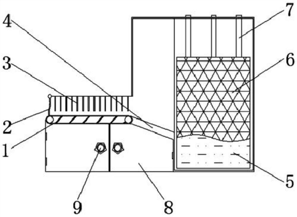 Automobile production waste identification and cleaning device