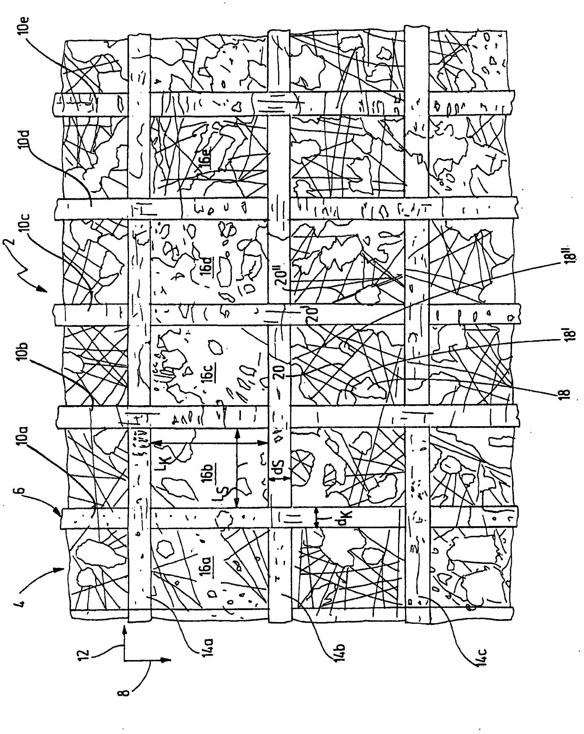 Filter material for fluids and method for producing a filter material