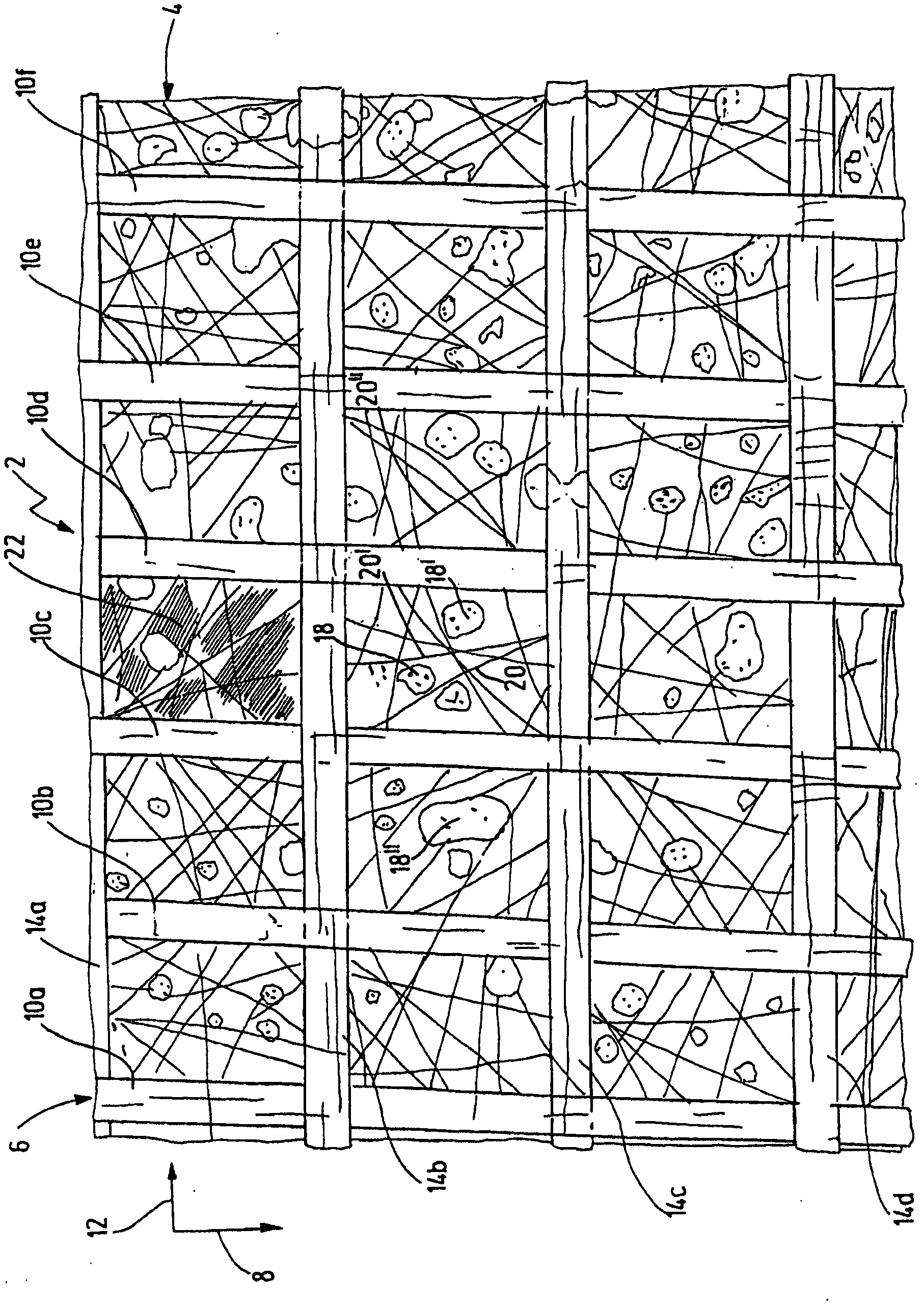 Filter material for fluids and method for producing a filter material