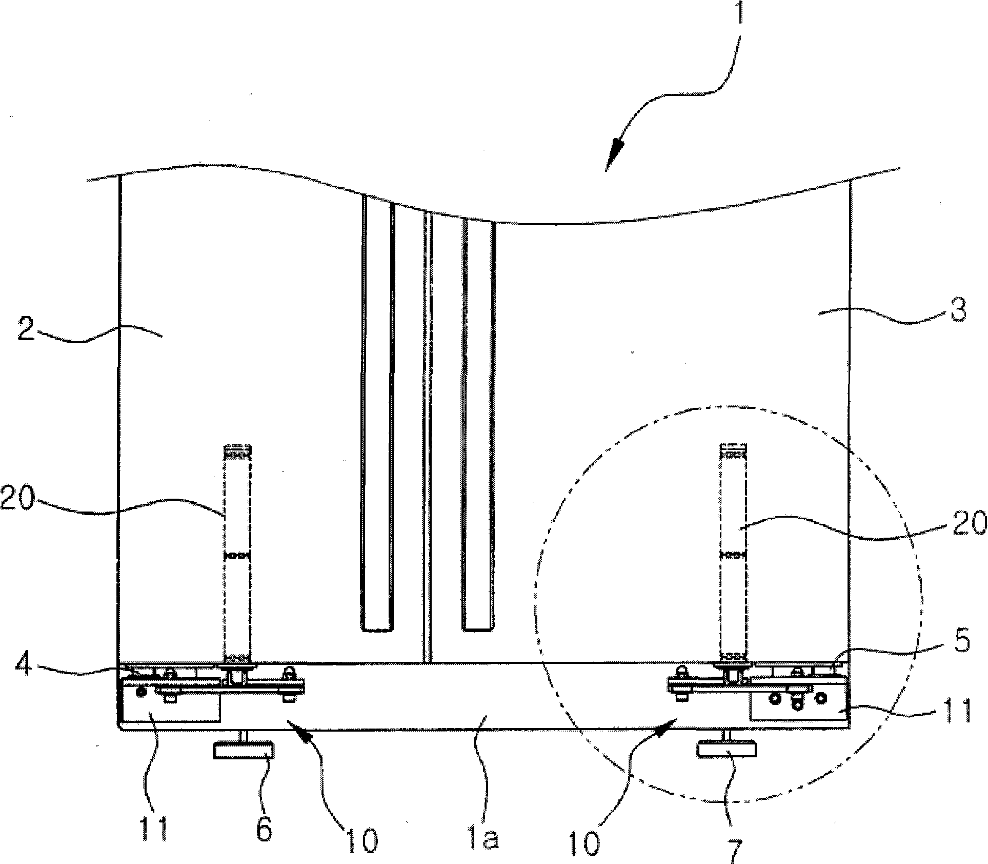 Buried type hinge apparatus having automatic return function