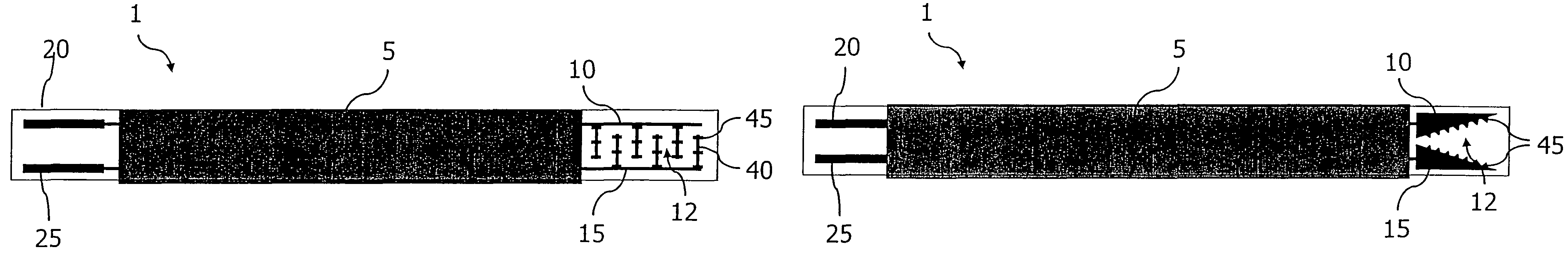 Resistive particle sensors having measuring electrodes