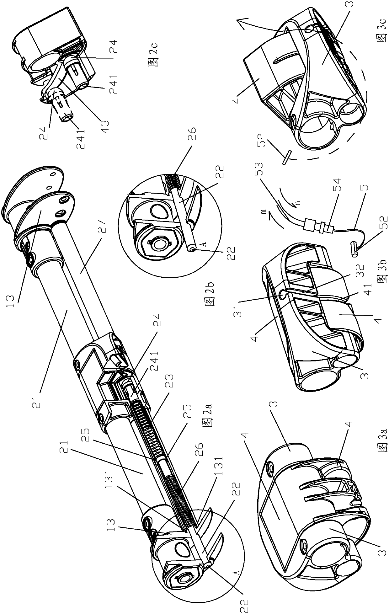 Single hand brake device of stroller