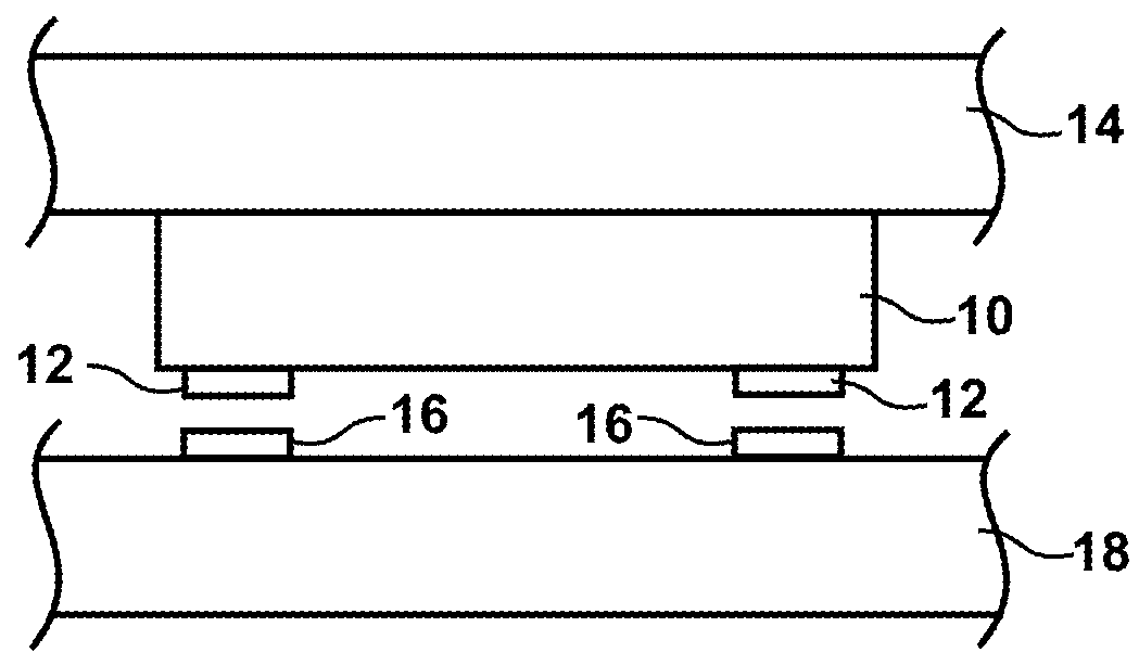 MEMS device connected to a substrate by flexible support structures